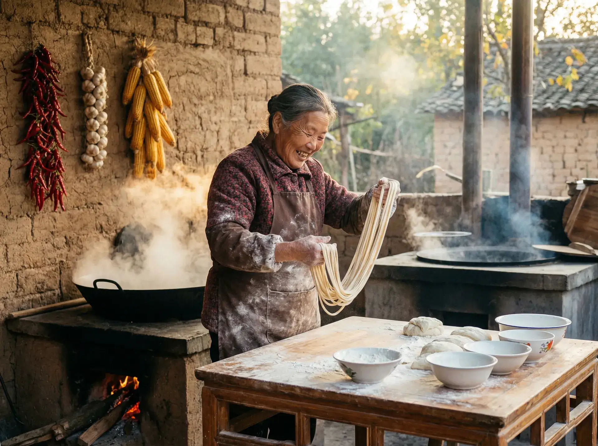 农家大嫂手擀面 - 最近中文字幕高清视频 乡村美食
